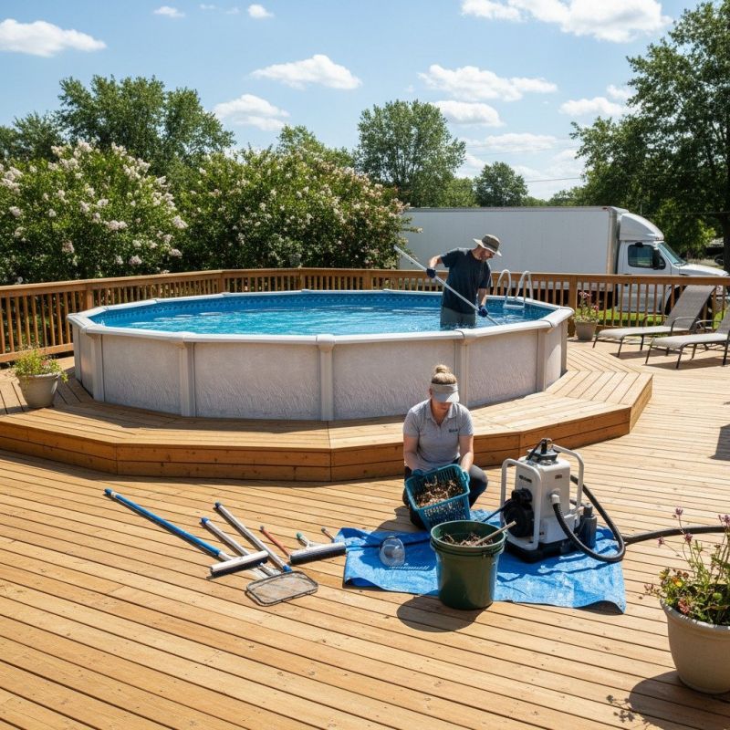 Pool Deck Cleaning
